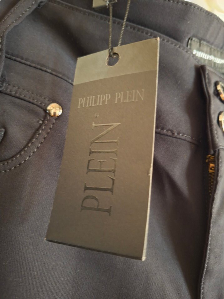 Düğmeli Siyah orjinal Kadın Denim Pantolon - Görsel 5