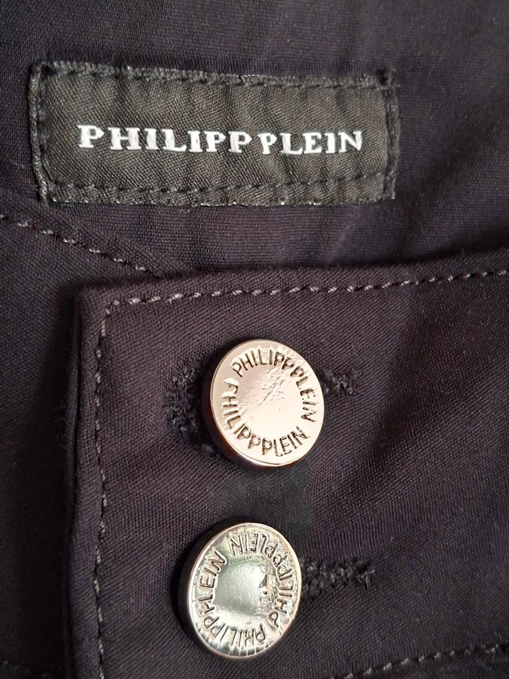 Düğmeli Siyah orjinal Kadın Denim Pantolon - Görsel 3