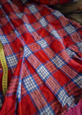 Kırmızı Ekoseli Uzun Kollu oduncu Gömlek - Görsel 11