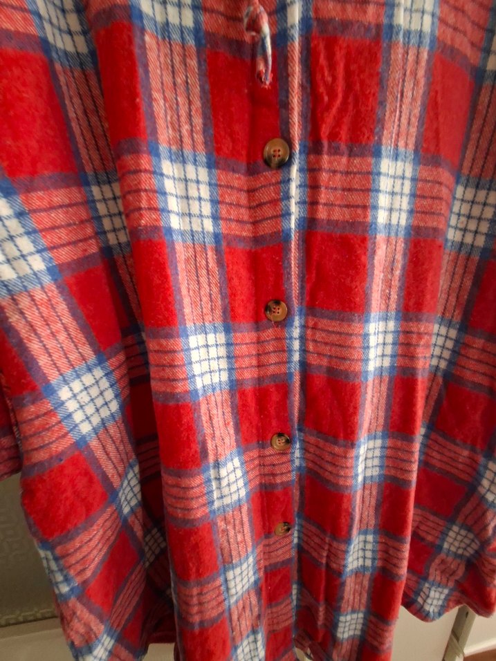 Kırmızı Ekoseli Uzun Kollu oduncu Gömlek - Görsel 3