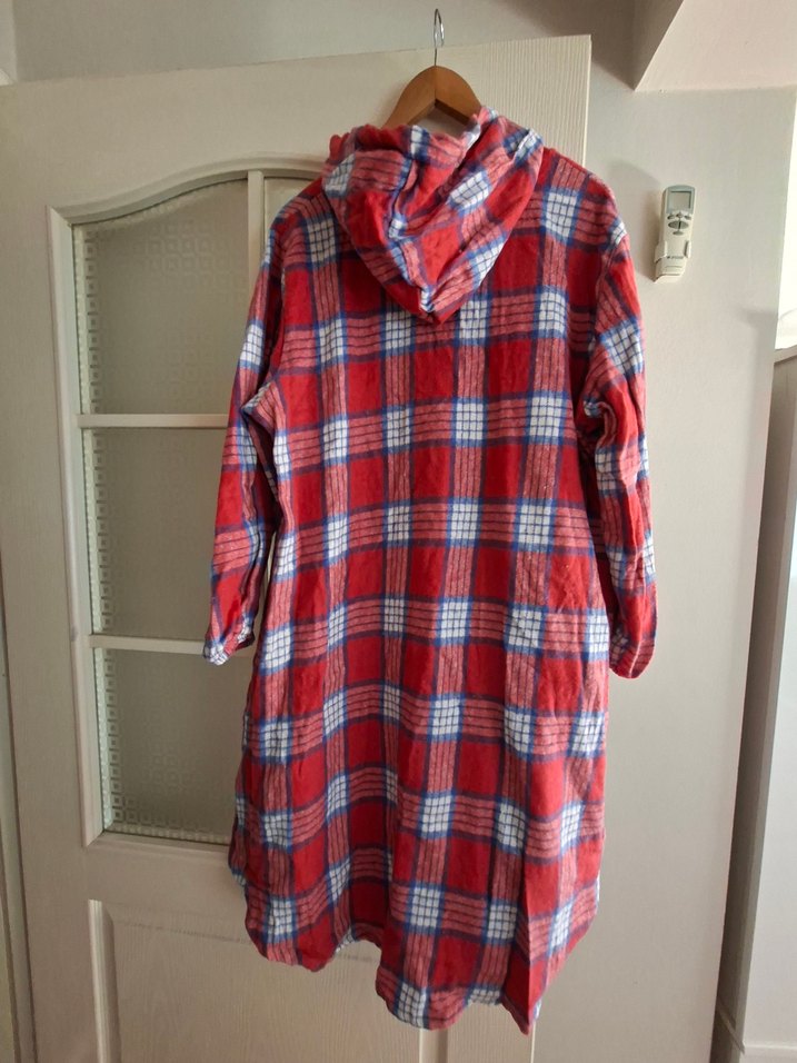 Kırmızı Ekoseli Uzun Kollu oduncu Gömlek - Görsel 2