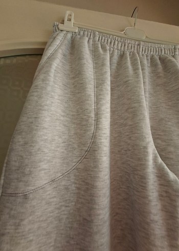 Gri Kadın Rahat Kesim Eşofman Altı unisek - Görsel 4