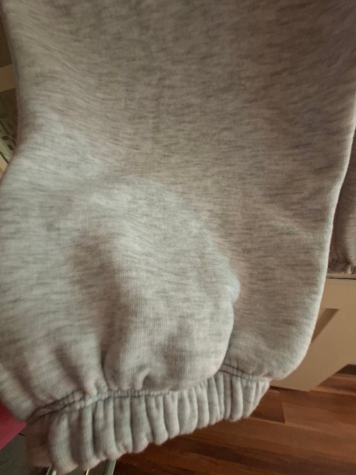 Gri Kadın Rahat Kesim Eşofman Altı unisek - Görsel 5