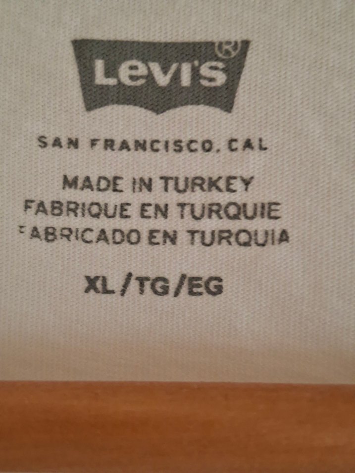 Levi's Beyaz Baskılı Erkek Tişört unisek - Görsel 5