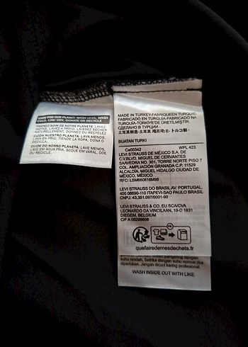 Levi's Siyah Baskılı Erkek Tişört unisek - Görsel 8