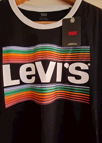 Levi's Siyah Baskılı Erkek Tişört unisek - Görsel 3