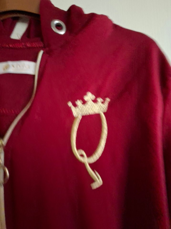 Bordo Nakışlı Uzun Kadın Spor Elbise - Görsel 3