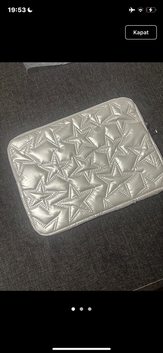 gold yıldızlı çanta - Görsel 2