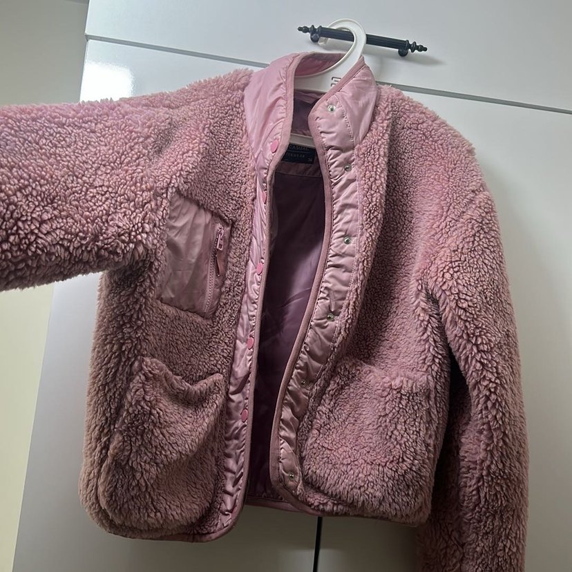 LCW Pembe Peluş Kadın Mont - Görsel 4