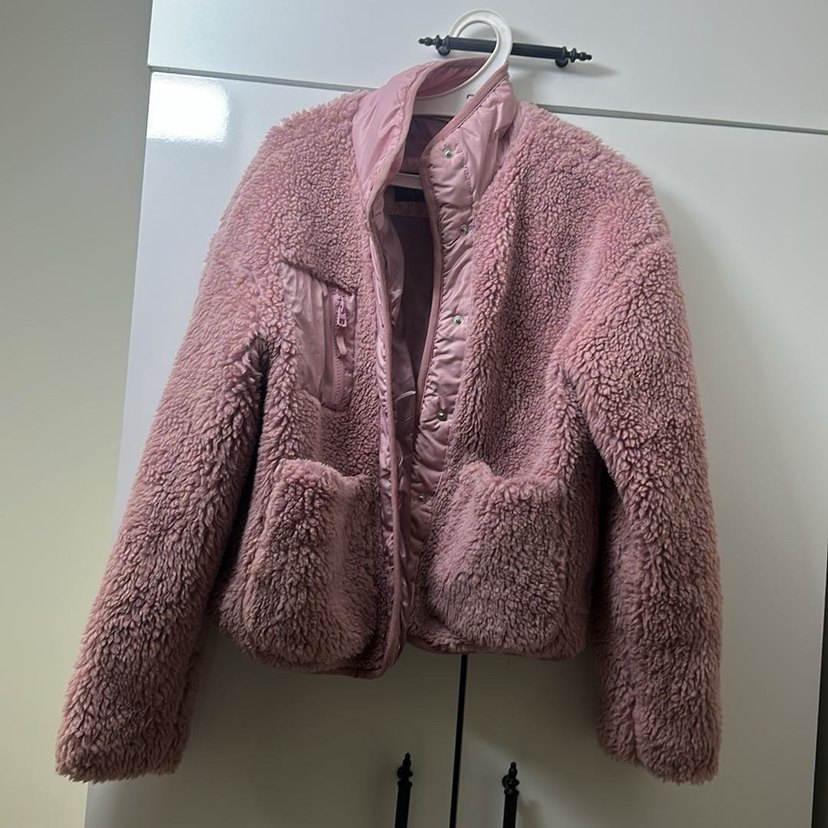 LCW Pembe Peluş Kadın Mont - Görsel 2