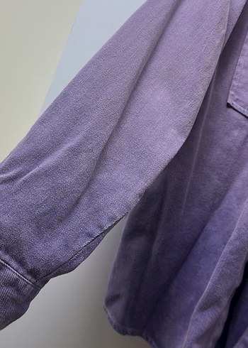 Defacto mor renk geçişli kot ceket - Görsel 2