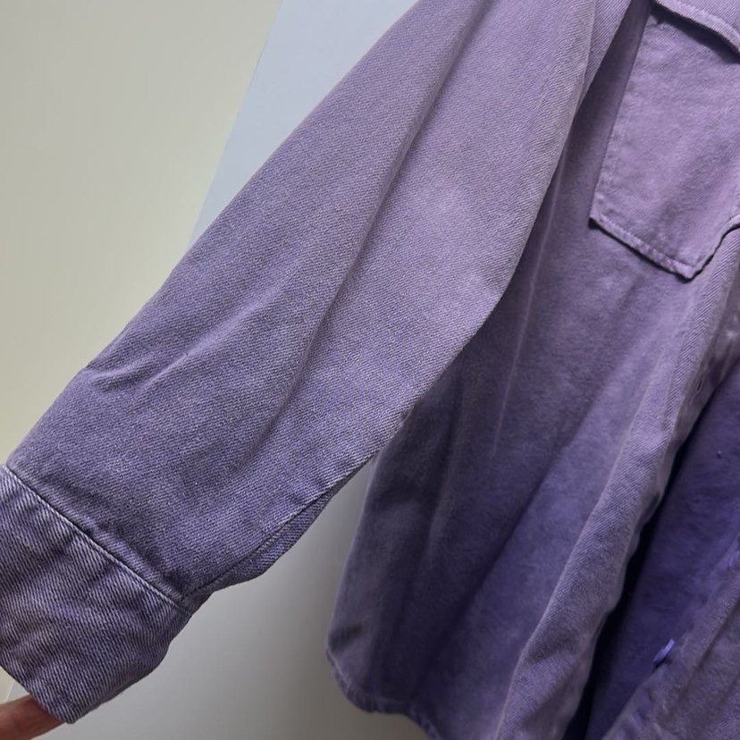 Defacto mor renk geçişli kot ceket - Görsel 2