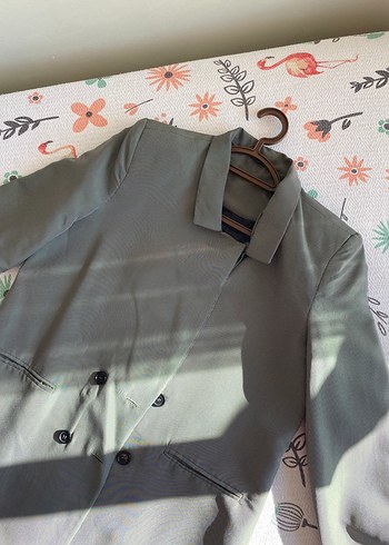 m Beden Gri blazer ceket