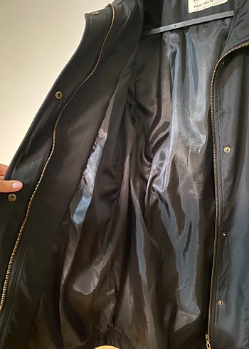 American Vintage Düğmeli Siyah Midi Kadın Ceket