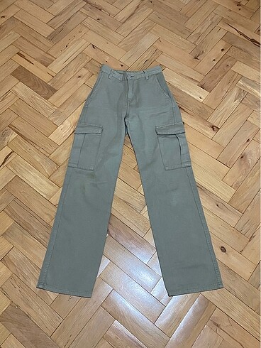 Yesil Kargo Pantolon Pull&Bear