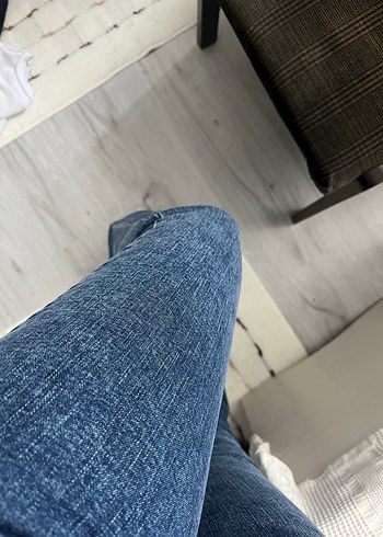 36 Beden İspanyon paça likralı jean