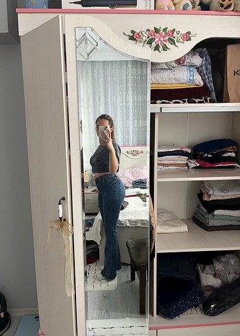 Diğer İspanyon paça likralı jean