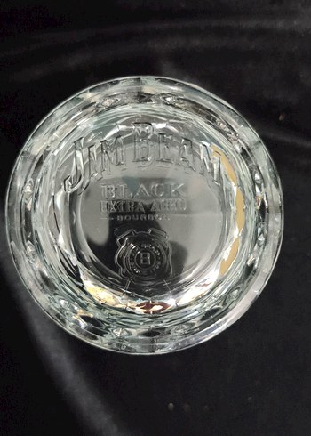 JIM BEAM Parlak Beyaz Kesme Cam Viski  Bardak - Görsel 2