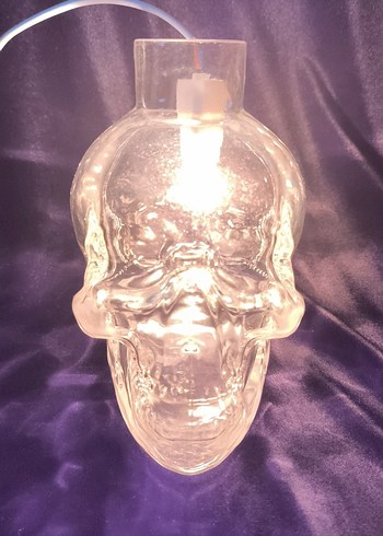 Şeffaf Kafatası Tasarımlı Masa Lambası - Görsel 2