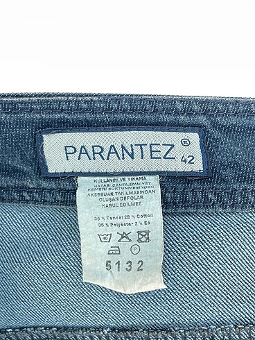 42 Beden mavi Renk Parantez Jean / Kot %70 İndirimli.
