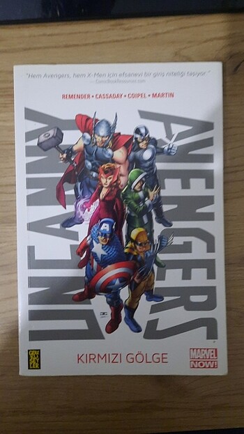 Marvel çizgi roman Uncanny avengers cilt 1 kırmızı gölge