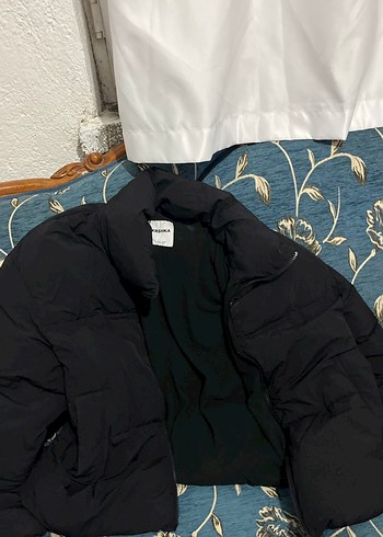 28 Beden Fermuarlı Siyah Kadın Midi Mont
