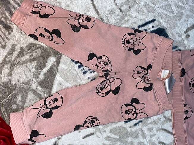 1,5 Yaş Beden pembe Renk İkili Minnie Mause takım
