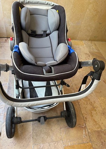 Gri Bebek Arabası ve Oto Koltuğu Seti Yoyko ultimate 3 in 1