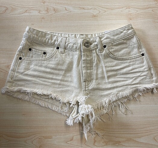 Urban Ecru Jeans Şort