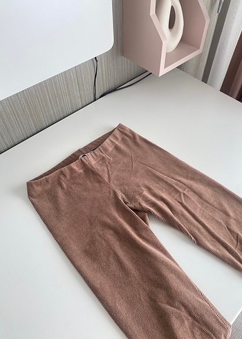 Krem Kadife Tayt - Görsel 3