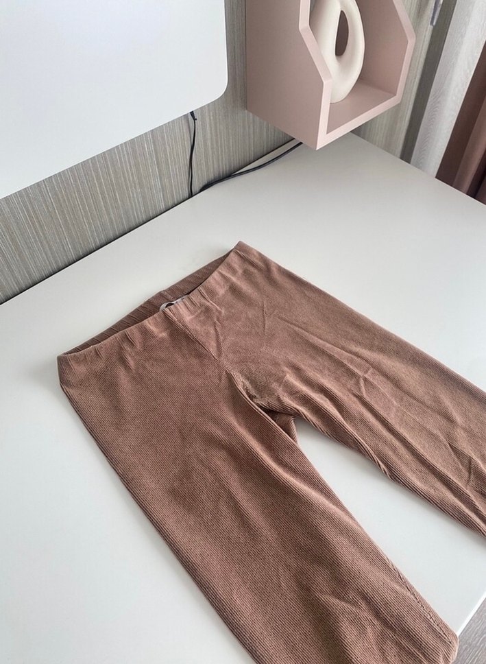 Krem Kadife Tayt - Görsel 3