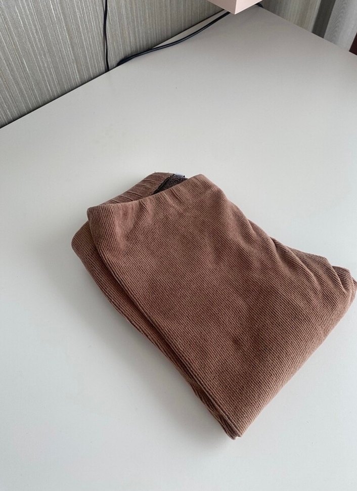 Krem Kadife Tayt - Görsel 2