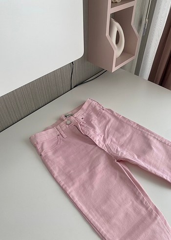 Pembe Skinny Kot Pantolon - Görsel 3