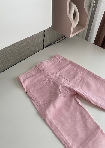 Pembe Skinny Kot Pantolon - Görsel 4