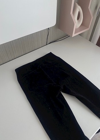 Lacivert Kadife Tayt - Görsel 4