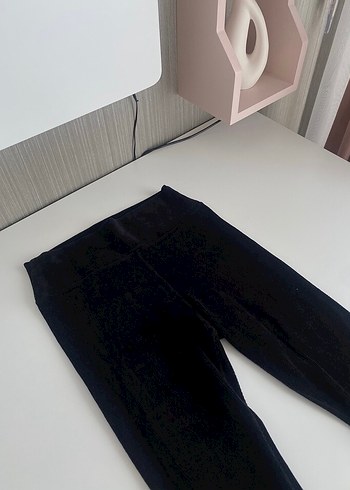 Lacivert Kadife Tayt - Görsel 3