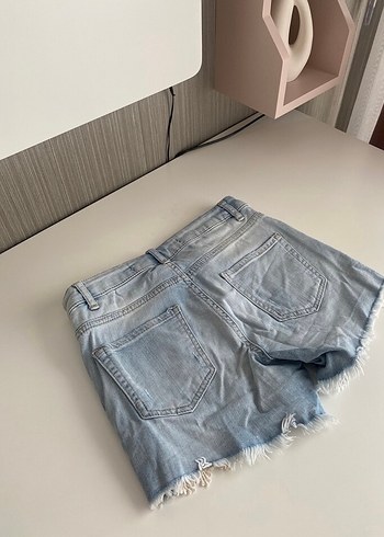 Rahat Kesim Denim Şort - Görsel 4