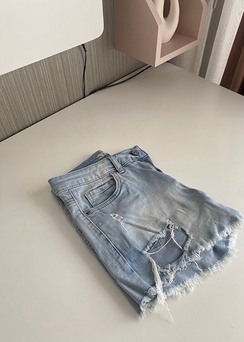 Rahat Kesim Denim Şort - Görsel 2