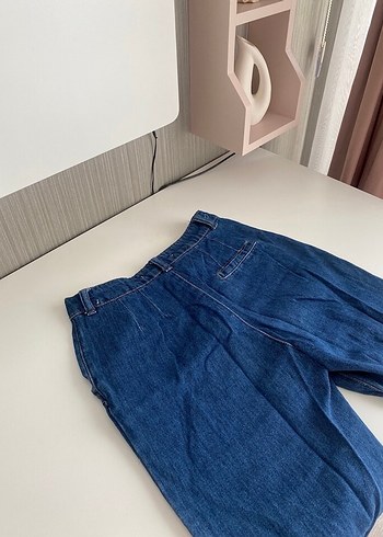 Kadın Lacivert Mom Jean - Görsel 4