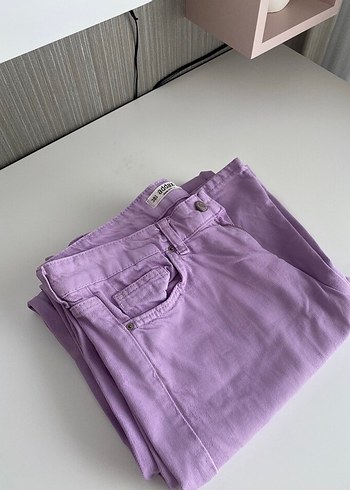 Addax Mor Regular Fit Kadın Jean - Görsel 3