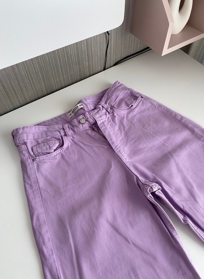 Addax Mor Regular Fit Kadın Jean - Görsel 4