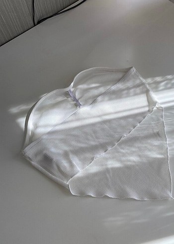 Shein Beyaz Straplez Büstiyer - Görsel 6