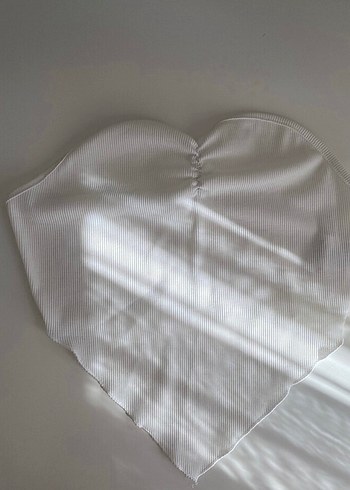 Shein Beyaz Straplez Büstiyer - Görsel 7