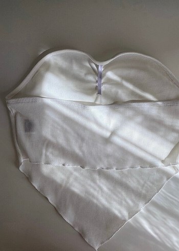 Shein Beyaz Straplez Büstiyer - Görsel 8