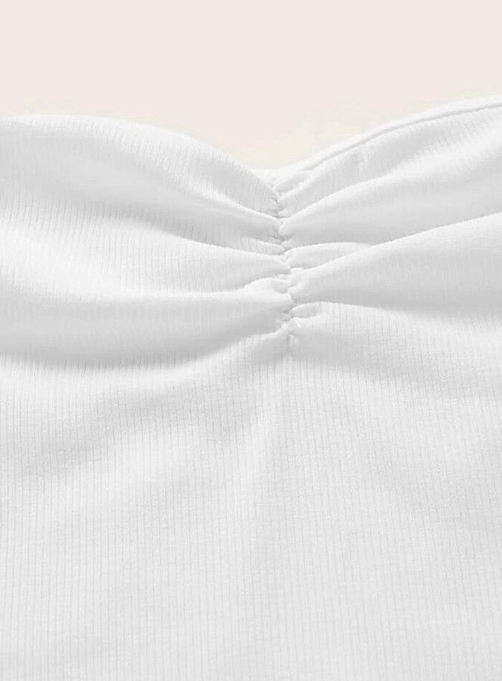 Shein Beyaz Straplez Büstiyer - Görsel 3