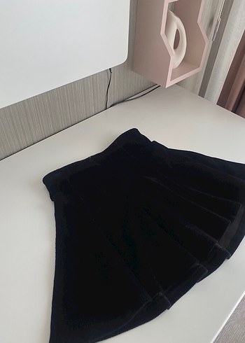 Siyah Kadife Çan Etek - Görsel 4