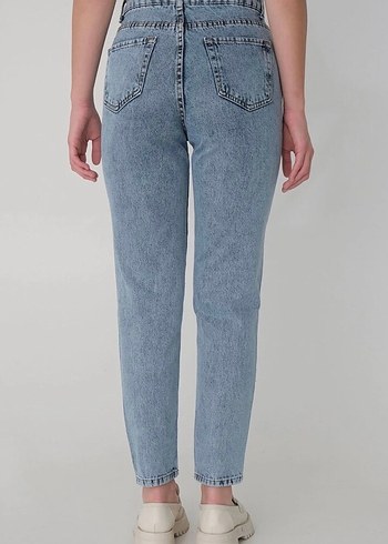 Addax Yüksek Bel Mom Jean - Görsel 3