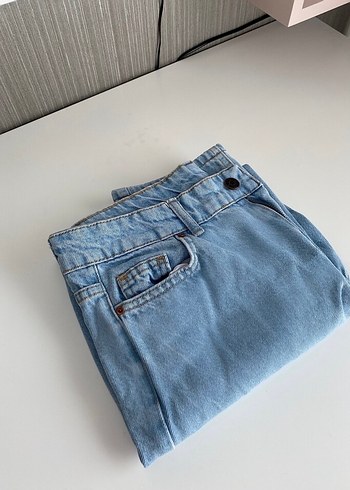 Addax Kadın Denim Mom Jean - Görsel 3