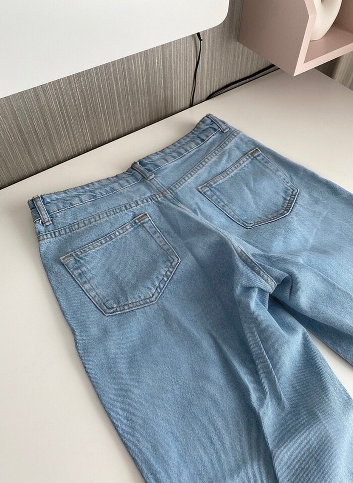Addax Kadın Denim Mom Jean - Görsel 5