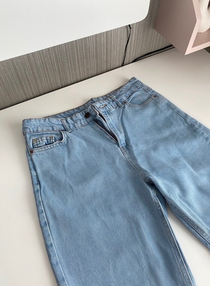 Addax Kadın Denim Mom Jean - Görsel 4